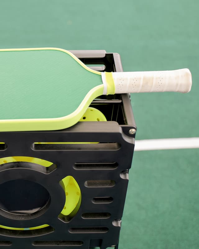 Hitting with the Pickleball Machine